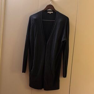Audrey Talbott Carmel Black Cardigan Silk Cashmere Blend Medium
